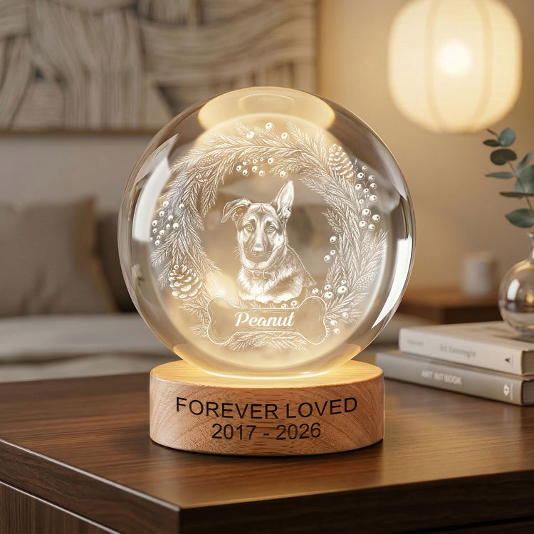Custom-Photo-Pet-Christmas-Memorial,-Dog-Cat-Christmas-Photo,-Pet-Portrait-Custom-Name-Gift-Personalized-Night-Light-2