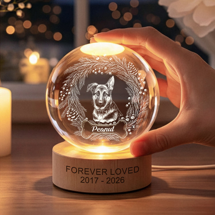 Custom-Photo-Pet-Christmas-Memorial,-Dog-Cat-Christmas-Photo,-Pet-Portrait-Custom-Name-Gift-Personalized-Night-Light-4