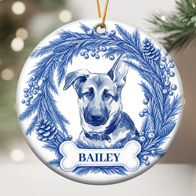 Custom-Photo-Pet-Christmas-Memorial,-Dog-Cat-Christmas-Photo,-Pet-Portrait-Custom-Name-Gift-Personalized-Ornament-1
