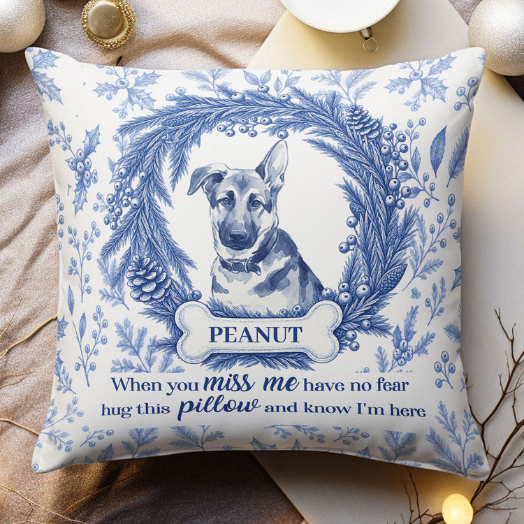 Custom-Photo-Pet-Christmas-Memorial,-Dog-Cat-Christmas-Photo,-Pet-Portrait-Custom-Name-Gift-Personalized-Pillow-2