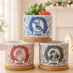 Custom-Photo-Pet-Christmas-Memorial,-Dog-Cat-Christmas-Photo,-Pet-Portrait-Custom-Name-Gift-Personalized-Plant-Pot-1