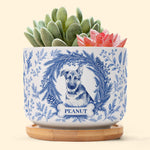 Custom-Photo-Pet-Christmas-Memorial,-Dog-Cat-Christmas-Photo,-Pet-Portrait-Custom-Name-Gift-Personalized-Plant-Pot-2