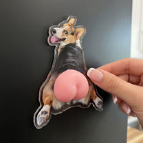 Custom-Photo-Pet,-Cute-Dog,-Cat-3D-Squishy-Pink-Butt-Personalized-Fridge-Magnet-4