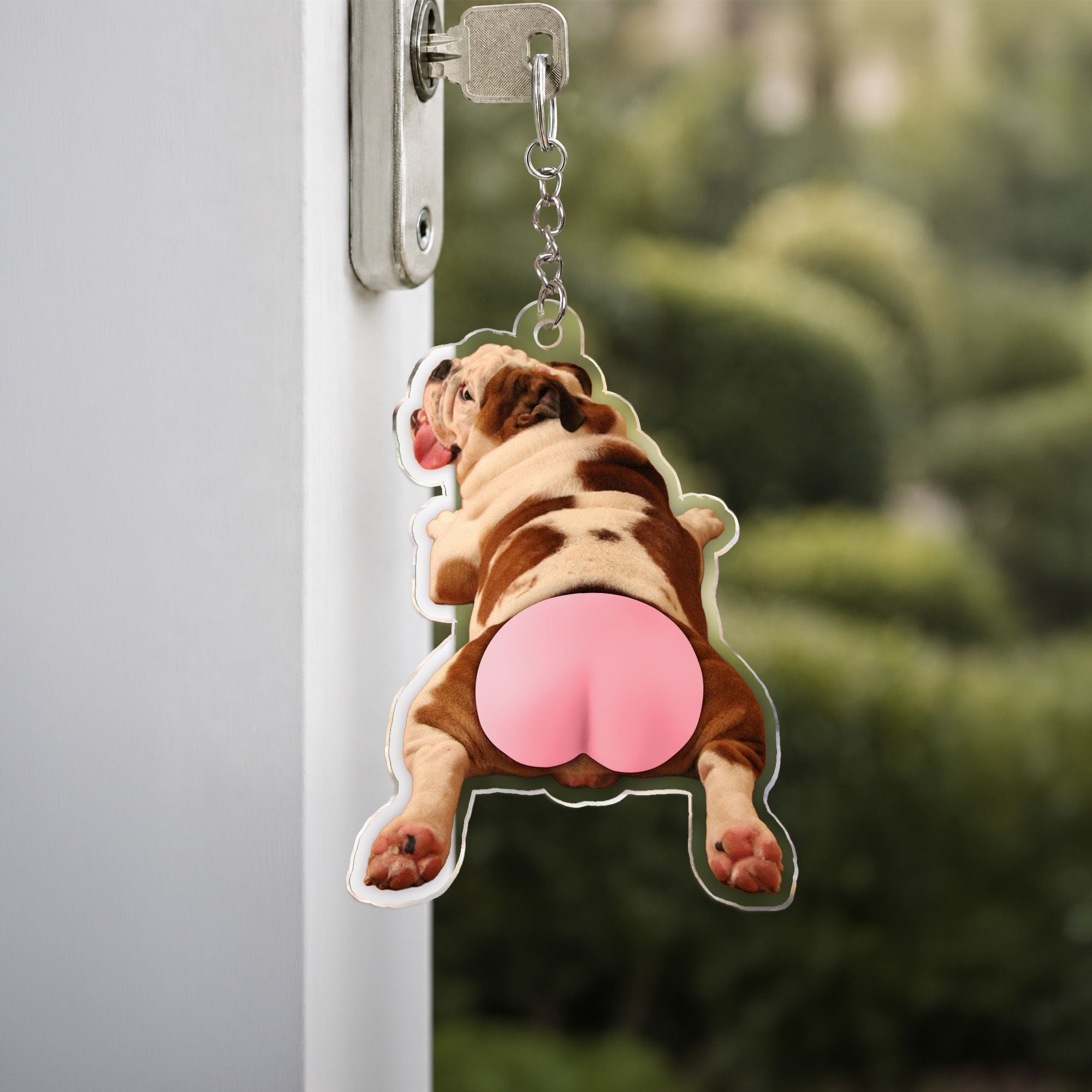 Custom-Photo-Pet,-Cute-Dog,-Cat-3D-Squishy-Pink-Butt-Personalized-Keychain-3