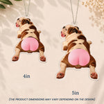 Custom-Photo-Pet,-Cute-Dog,-Cat-3D-Squishy-Pink-Butt-Personalized-Rear-View-Mirror-Accessory-4