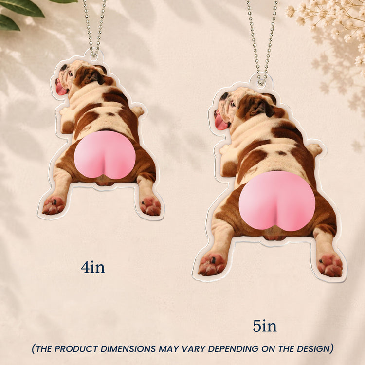 Custom-Photo-Pet,-Cute-Dog,-Cat-3D-Squishy-Pink-Butt-Personalized-Rear-View-Mirror-Accessory-4