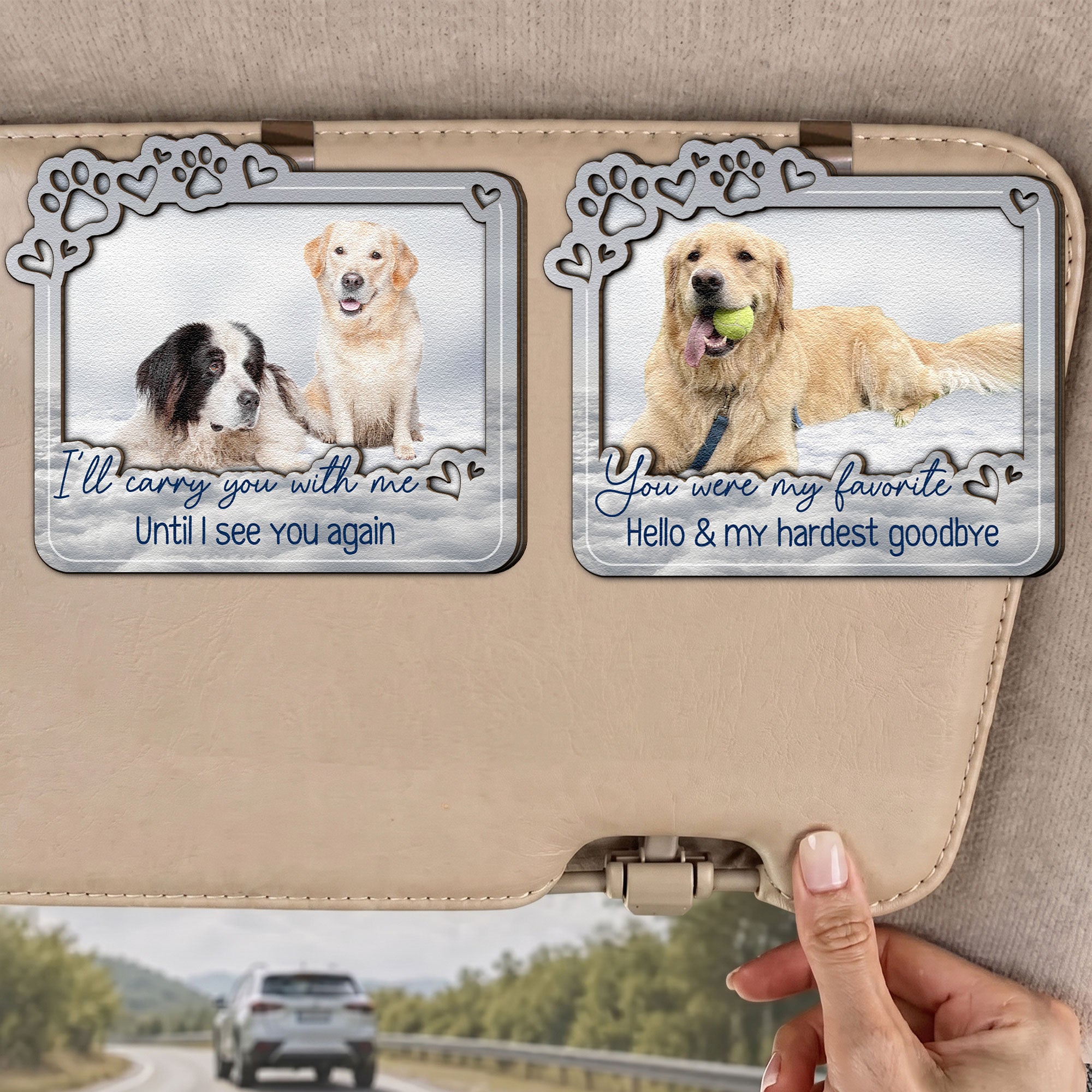 Custom-Photo-Pet-Loss-Forever-In-My-Heart-Personalized-Car-Visor-Clip-1