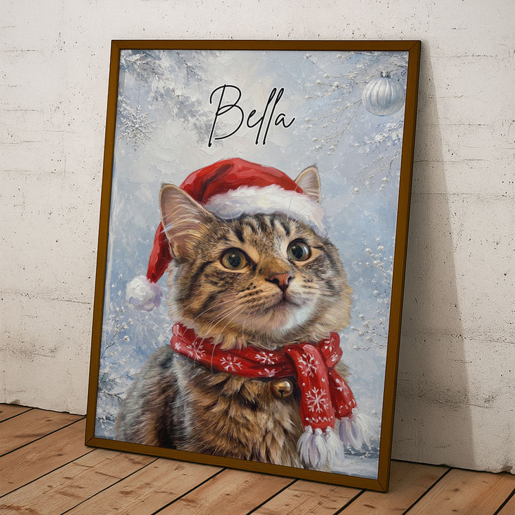Custom-Photo-Pet-Lovers-Christmas-Gifts-Oil-Painting-Art-Personalized-Poster-3