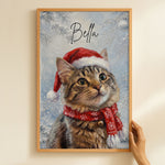 Custom-Photo-Pet-Lovers-Christmas-Gifts-Oil-Painting-Art-Personalized-Poster-4
