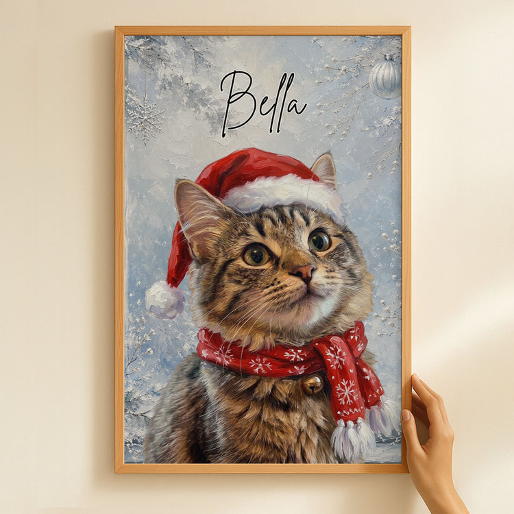 Custom-Photo-Pet-Lovers-Christmas-Gifts-Oil-Painting-Art-Personalized-Poster-4