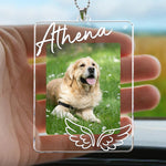 Custom-Photo-Pet-Memorial-Car-Hanger-Personalized-Rear-View-Mirror-Accessory