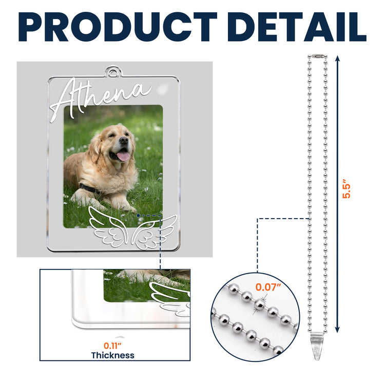 Custom-Photo-Pet-Memorial-Car-Hanger-Personalized-Rear-View-Mirror-Accessory