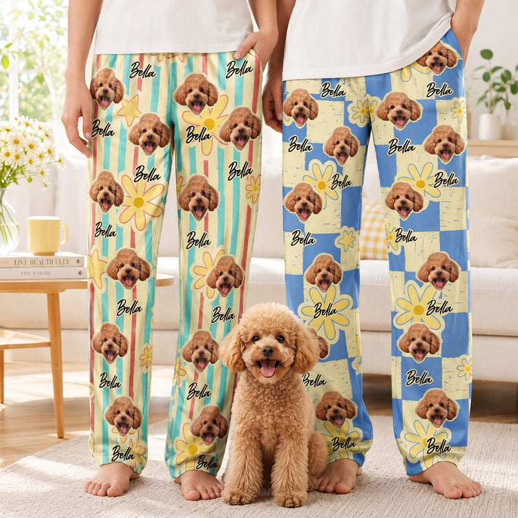 Custom-Photo-Pet-Pattern,-Gifts-For-Dog-Mom,-Cat-Mom-Personalized-Lounge-Pants-1