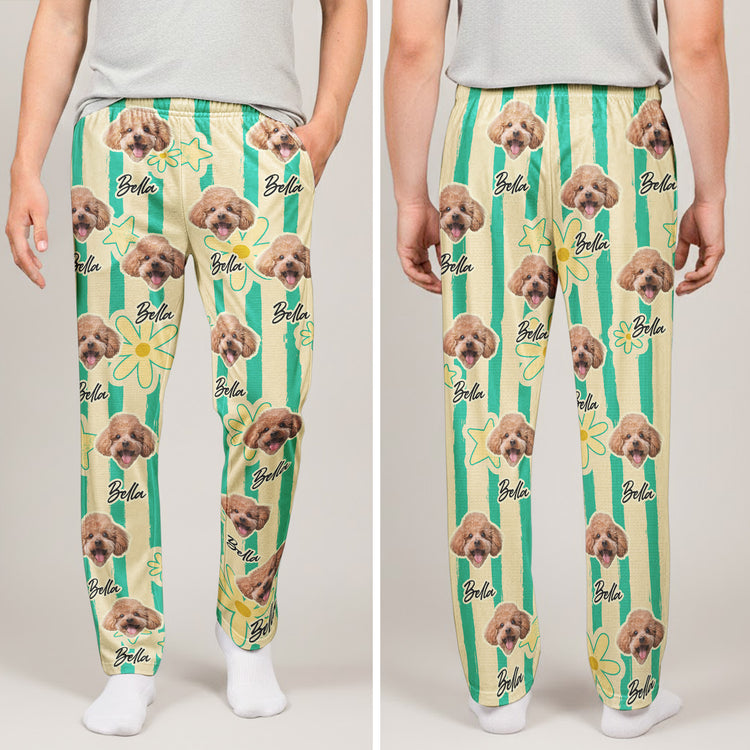 Custom-Photo-Pet-Pattern,-Gifts-For-Dog-Mom,-Cat-Mom-Personalized-Lounge-Pants-3