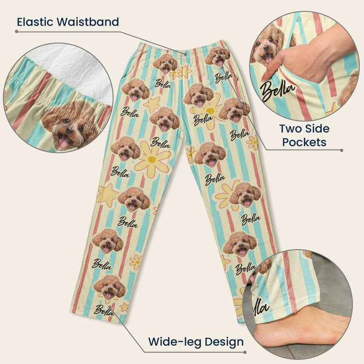 Custom-Photo-Pet-Pattern,-Gifts-For-Dog-Mom,-Cat-Mom-Personalized-Lounge-Pants-4