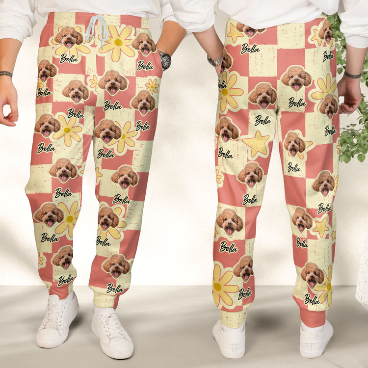 Custom-Photo-Pet-Pattern,-Gifts-For-Dog-Mom,-Cat-Mom-Personalized-Sweatpants-2