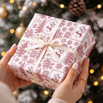 Custom-Photo-Pet-Portrait-Christmas-Postage-Stamp-Pattern-Personalized-Wrapping-Paper-2
