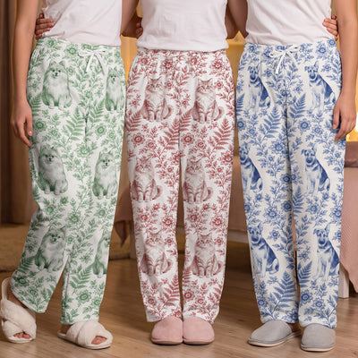 Custom Photo Pet Portrait Watercolor Pajamas Pants For Pet Dog Cat Lover, Gift For Her - Personalized Pajamas