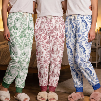 Custom Photo Pet Portrait Watercolor Pajamas Pants For Pet Lover, Gift For Her - Personalized Sweatpants