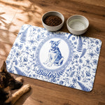 Custom-Photo-Pet-Portrait-Watercolor-Toile-De-Jouy-Personalized-Pet-Feeding-Mat-1