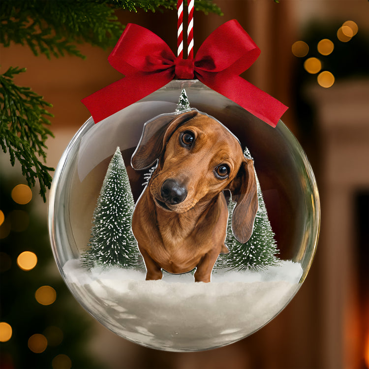 Custom-Photo-Pet-Snow-Ball-Ornament,-Christmas-Gift-For-Pet-Lover,-Pet-Portrait-Baulble-For-Xmas-Tree-Personalized-Ornament-1