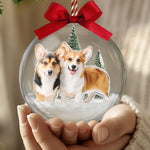 Custom-Photo-Pet-Snow-Ball-Ornament,-Christmas-Gift-For-Pet-Lover,-Pet-Portrait-Baulble-For-Xmas-Tree-Personalized-Ornament-2