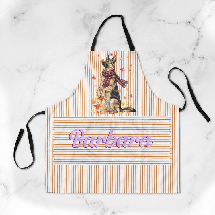 Custom-Photo-Pet-With-Fall-Leaves-Art-Personalized-Apron-3