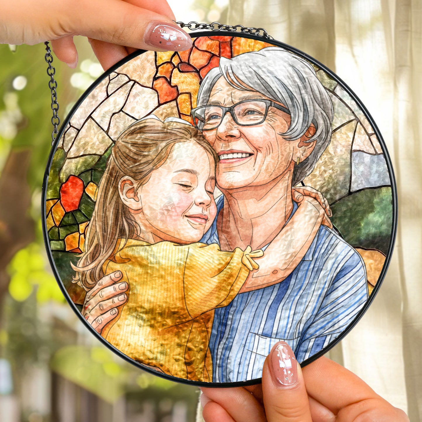Custom-Photo-Portrait-Mom-Grandma-Parents-Family-Personalized-Window-Hanging-Suncatcher-2
