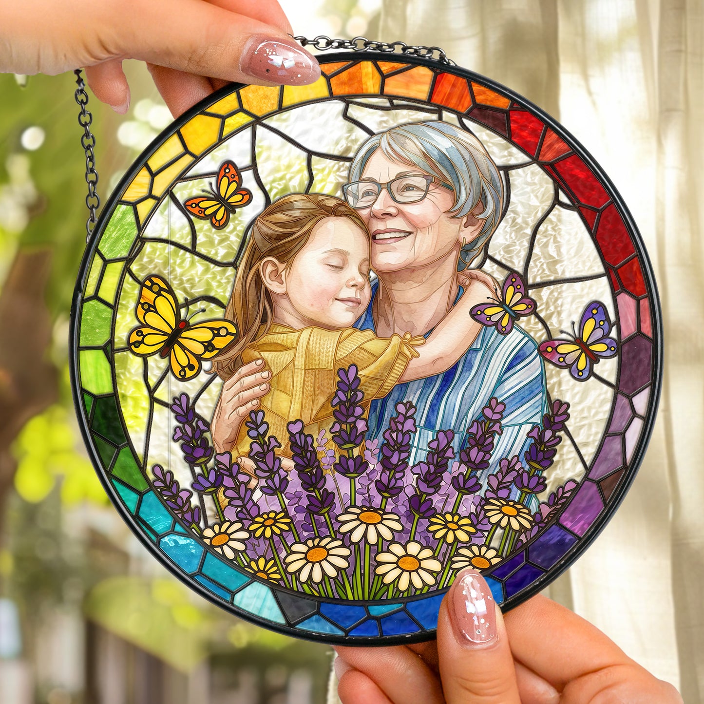 Custom-Photo-Portrait-Stained-Glass-Gift-For-Mom-Wife-Grandma-Personalized-Window-Hanging-Suncatcher-2