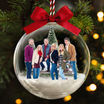 Custom-Photo-Siblings-Snow-Ball-Ornament,-Family-Christmas-Keepsake,-Brothers-Sisters-Gift-Personalized-Ornament-1
