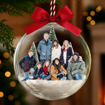 Custom-Photo-Siblings-Snow-Ball-Ornament,-Family-Christmas-Keepsake,-Brothers-Sisters-Gift-Personalized-Ornament-3