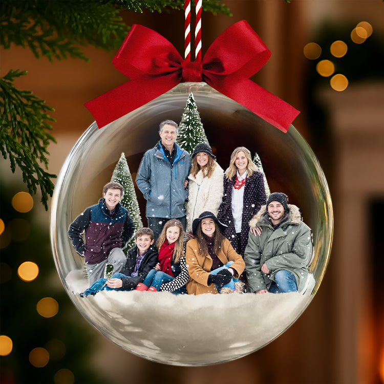 Custom-Photo-Siblings-Snow-Ball-Ornament,-Family-Christmas-Keepsake,-Brothers-Sisters-Gift-Personalized-Ornament-3