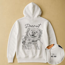 Custom_Photo_Sketch_Line_Art_Dog_Dad_Shirt_Gift_For_Him_Husband_Dad_Personalized_Shirt_7