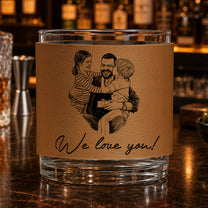Custom-Photo-Sketch-Line-Art-Fathers-Day-Gift-For-Husband-Daddy-Personalized-Whiskey-Glass-2
