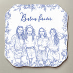 Custom-Photo-Sketch-Line-Art-Gift-For-Friends-Soul-Sisters-Personalized-Magnet-2