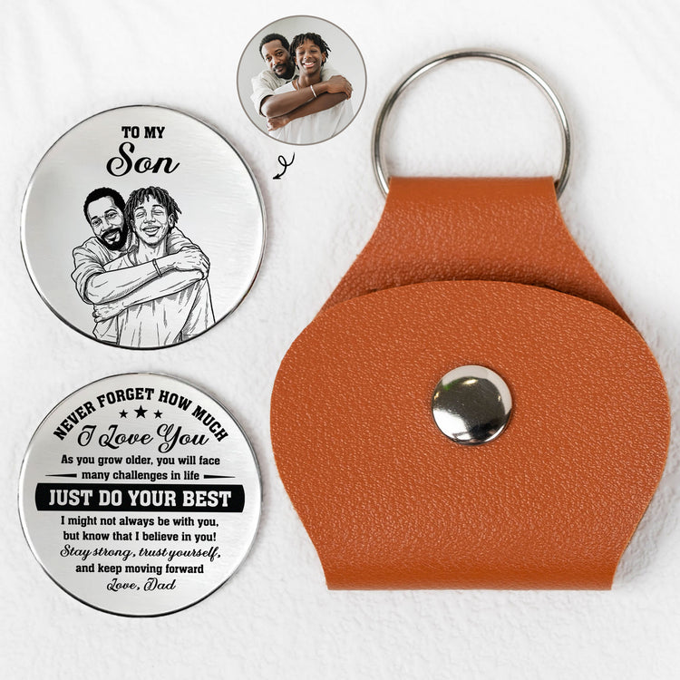 Custom-Photo-Sketch-Line-Art-Gift-For-Son-Daughter-Grandson-Personalized-Pocket-Hug-1
