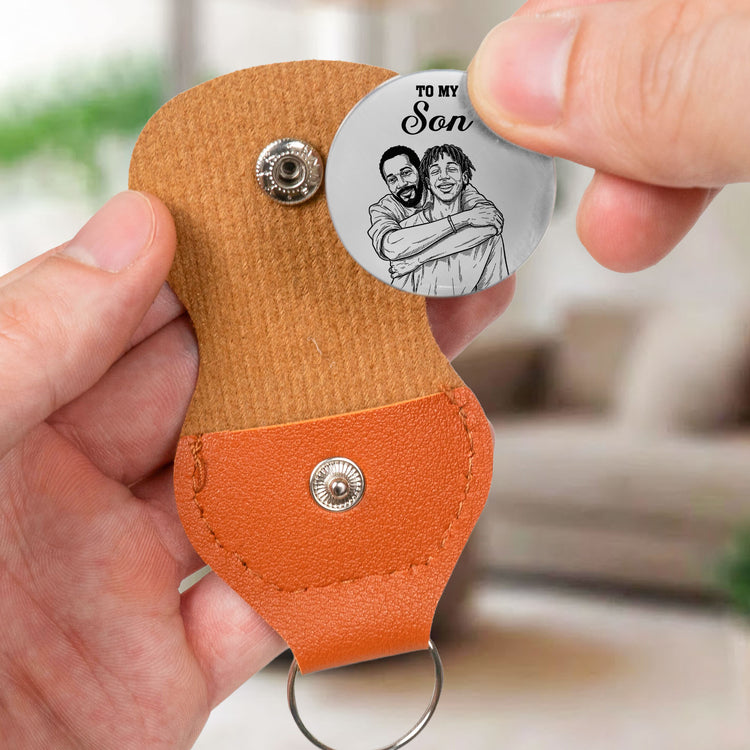 Custom-Photo-Sketch-Line-Art-Gift-For-Son-Daughter-Grandson-Personalized-Pocket-Hug-4