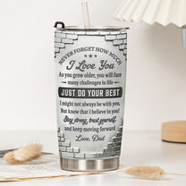Custom-Photo-Sketch-Line-Art-Gift-For-Son-Daughter-Grandson-Personalized-Tumbler-4