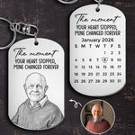 Custom-Photo-Sketch-Line-Art-The-Moment-Your-Heart-Stopped-Memorial-Gift-Personalized-Keychain-1