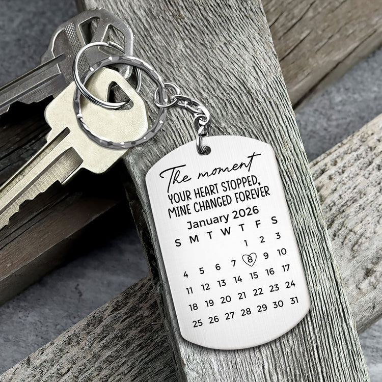 Custom-Photo-Sketch-Line-Art-The-Moment-Your-Heart-Stopped-Memorial-Gift-Personalized-Keychain-3