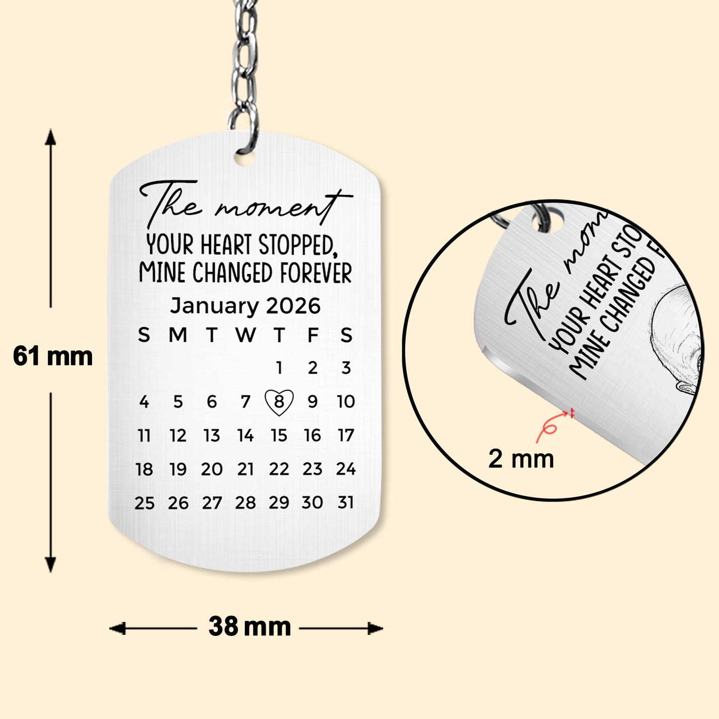 Custom-Photo-Sketch-Line-Art-The-Moment-Your-Heart-Stopped-Memorial-Gift-Personalized-Keychain-4