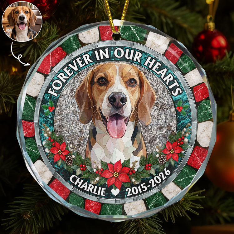 Custom-Photo-Stained-Glass-Art-Forever-In-Our-Hearts-Memorial-Christmas-Gifts-Personalized-Ornament-1