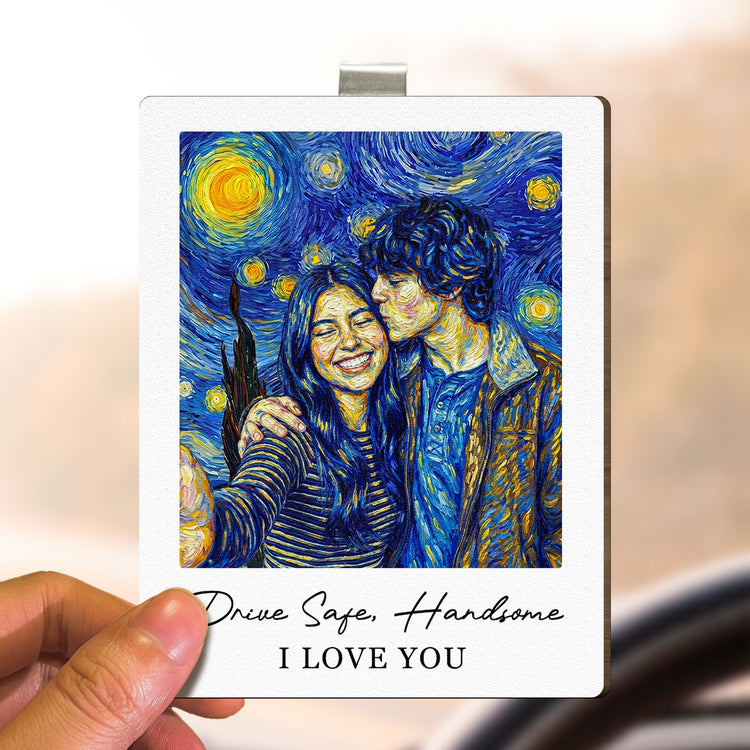 Custom-Photo-Van-Gogh-Art-Drive-Safe-I-Love-You-Personalized-Car-Visor-Clip-4