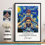 Custom-Photo-Van-Gogh-Art-Fathers-Day-Gift-For-Dad-Husband-Personalized-Poster-1
