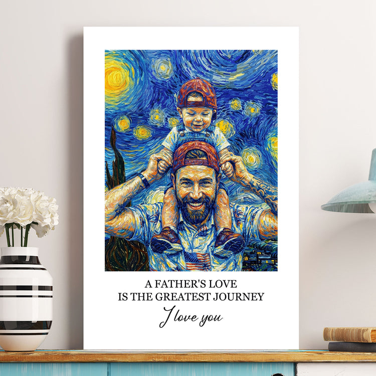 Custom-Photo-Van-Gogh-Art-Fathers-Day-Gift-For-Dad-Husband-Personalized-Poster-2
