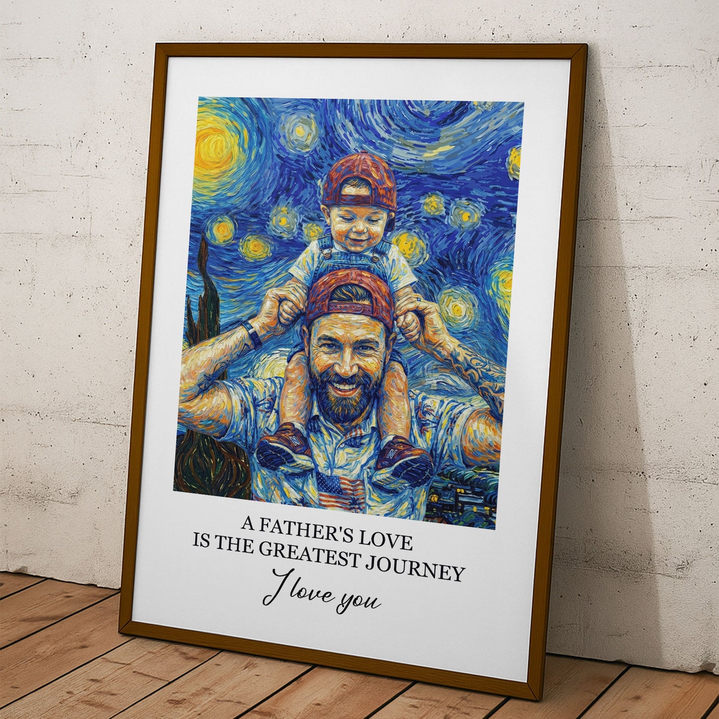 Custom-Photo-Van-Gogh-Art-Fathers-Day-Gift-For-Dad-Husband-Personalized-Poster-3