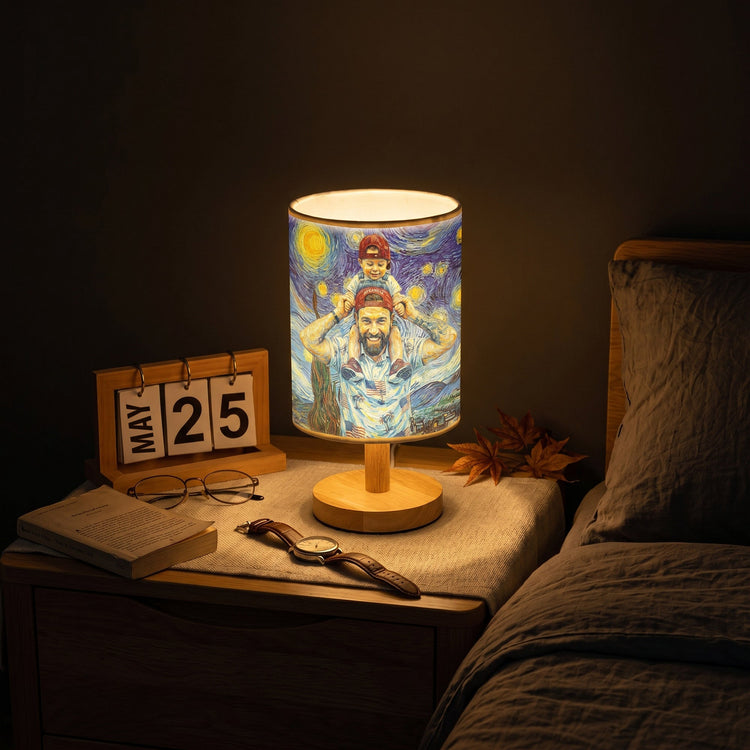 Custom_Photo_Van_Gogh_Style_Fathers_Day_Gift_For_New_Dad_Husband_Personalized_Fabric_Lamp_10