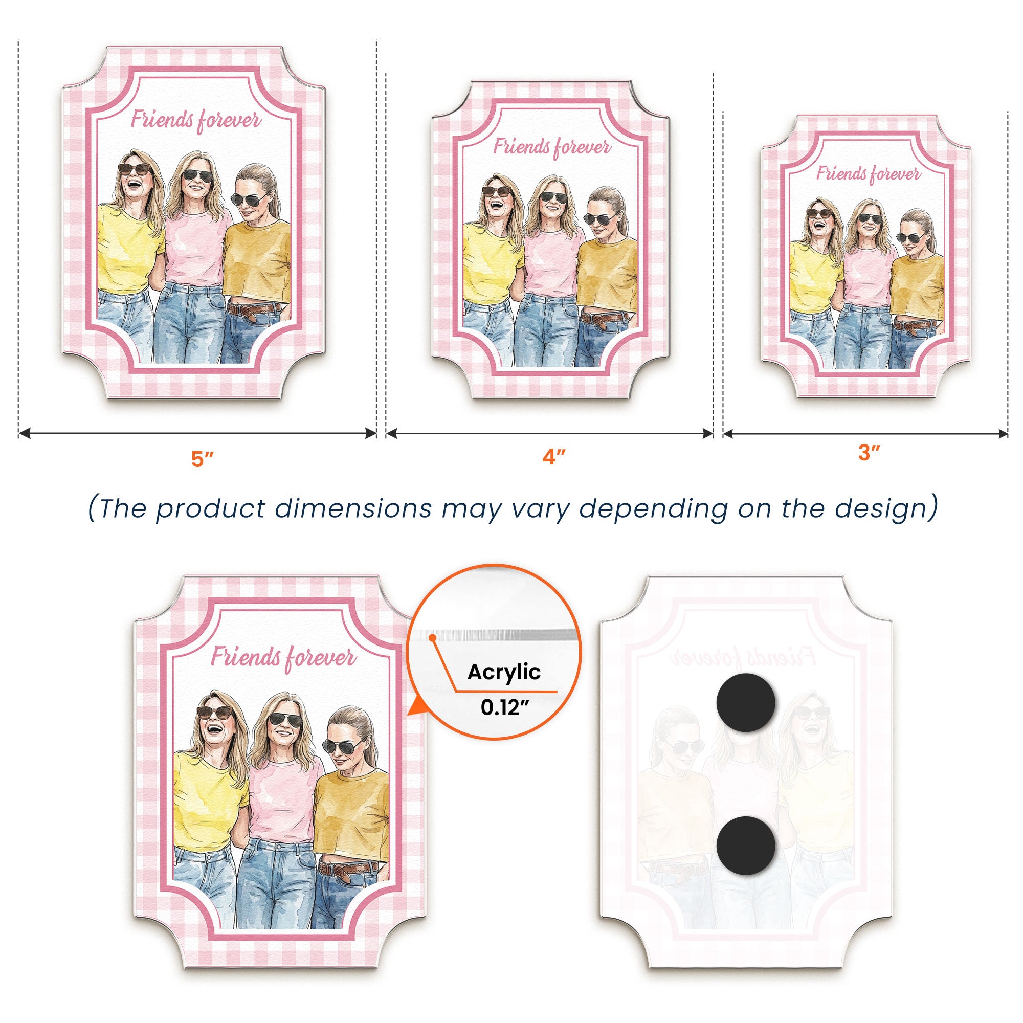 Custom-Photo-Watercolor-Besties-Forever-Friendship-Thank-You-Gift-Personalized-Magnet-5
