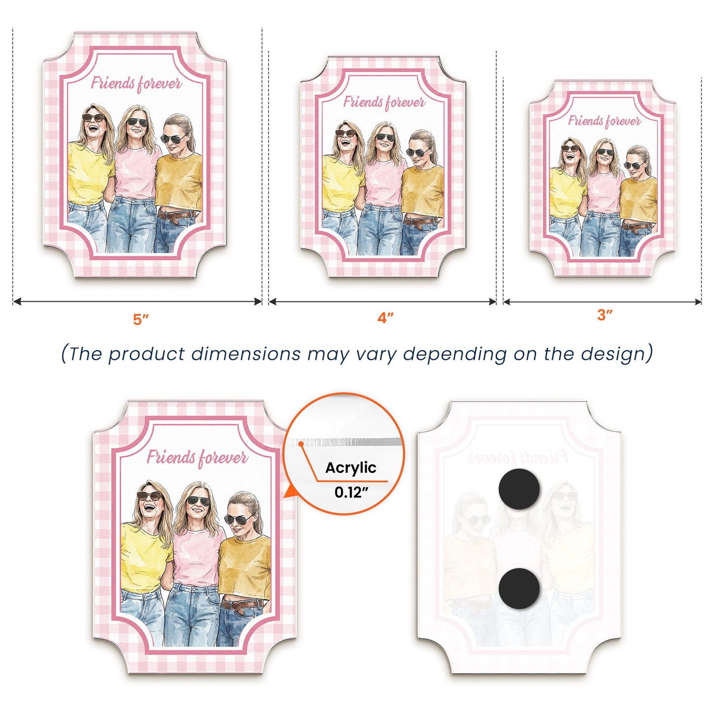 Custom-Photo-Watercolor-Besties-Forever-Friendship-Thank-You-Gift-Personalized-Magnet-5