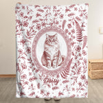 Custom-Photo-Watercolor-Dog-Cat-Pet-Portrait-Toile-Remembrance-Personalized-Blanket-2